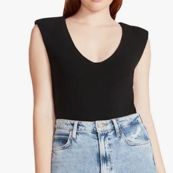 Steve Madden Bodysuit with shoulder pads - Picture 1 of 12